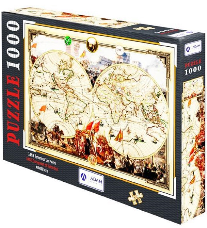 1453 İstanbul'un Fethi 1000 Parça Puzzle ( 48x68 cm )