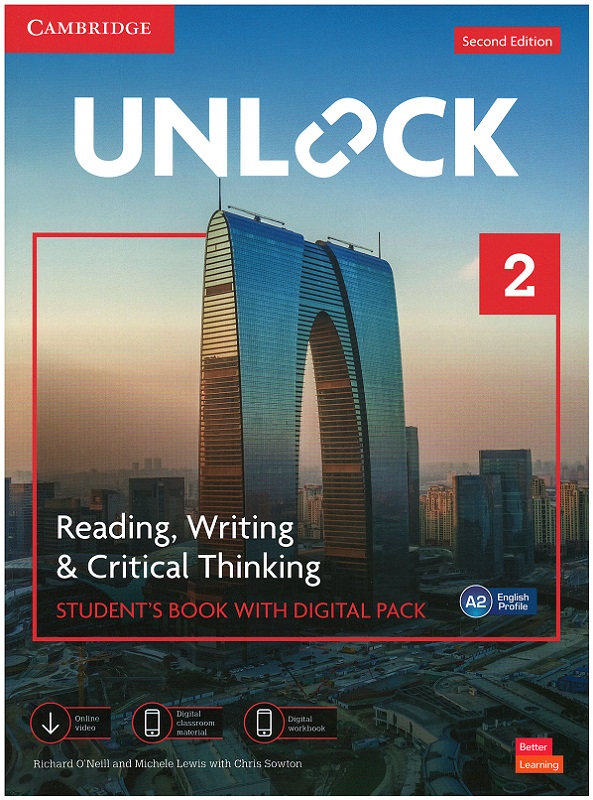 Unlock 2 Reading - Writing & Critical Thinking Student's Book with Digital Pack