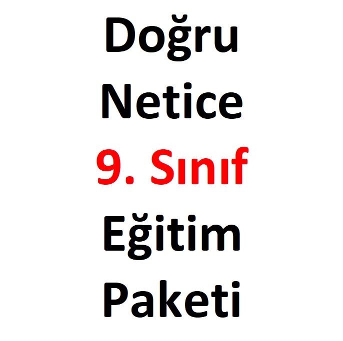 Doğru Netice 9. Sınıf Eğitim Paketi