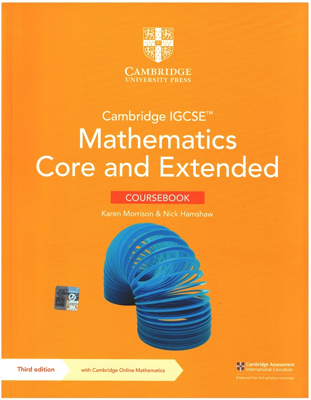 Cambridge IGCSE™ Mathematics Core and Extended Coursebook with Cambridge  Online Mathematics