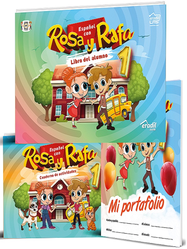 Rosa y Rafa 1 - Libro del alumno + Mi Portafolio + Cuaderno de actividades (3 Kitap)