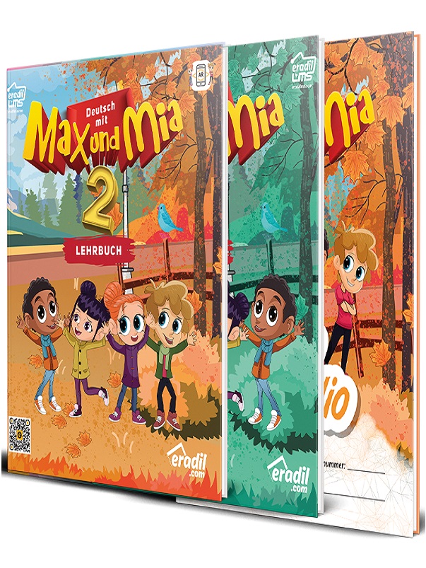 Max und Mia 2 - Lehrbuch + Mein Portfolio + Arbeitsbuch (3 Kitap)